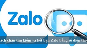 Làm thế nào để tắt tính năng tìm kiếm theo số điện thoại trên Zalo?