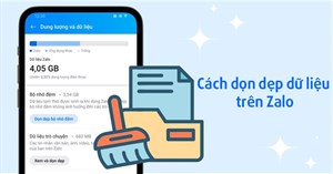Làm thế nào để dọn dẹp bộ nhớ đang sử dụng của Zalo?