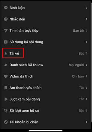 Làm thế nào để tắt chức năng tải xuống video của TikTok?